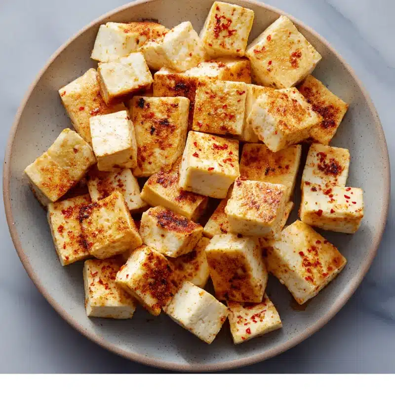 Seasoned tofu cubes