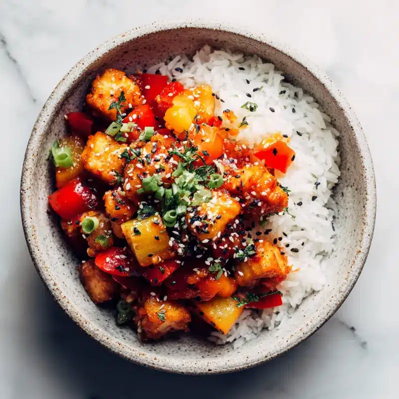 Sweet & Sour Tofu with Pineapple (Easy, Bright & Family-Friendly)